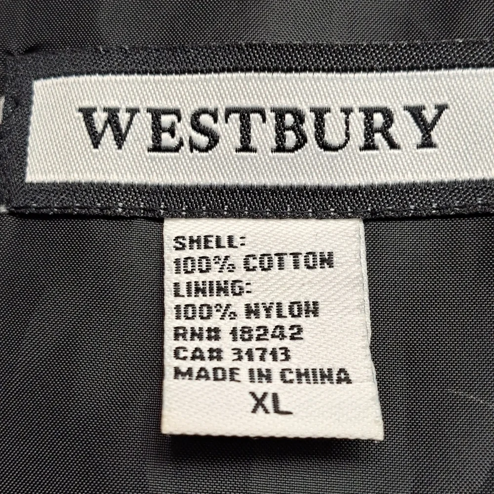 Westbury Men's Santa Claus Vest    Size XL